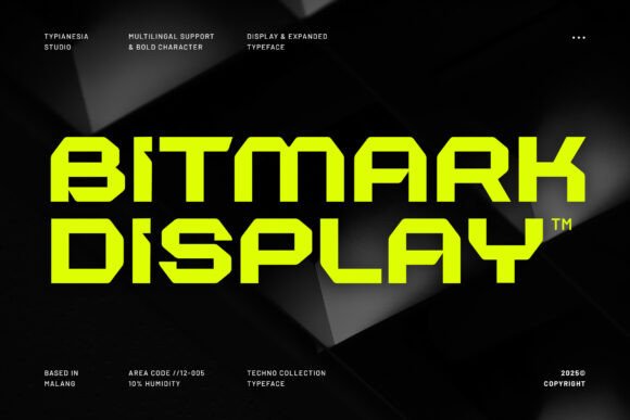 Bitmark: Elevate Your Design with a Bold, Futuristic Font