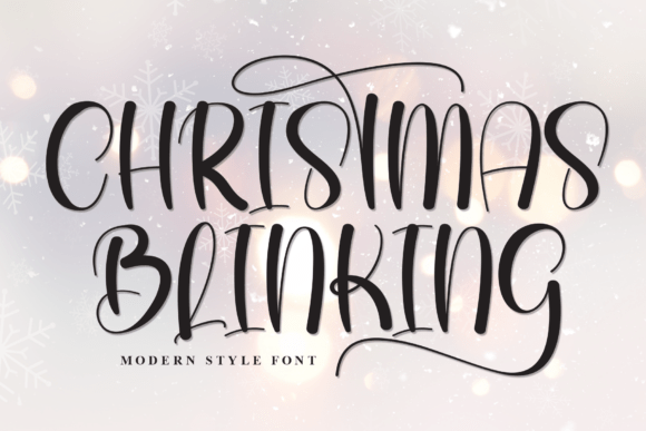 Christmas Blinking: A Whimsical Font for Your Creative Projects