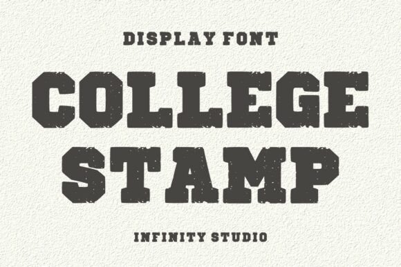 College Stamp: A Bold and Rugged Varsity-Style Typeface