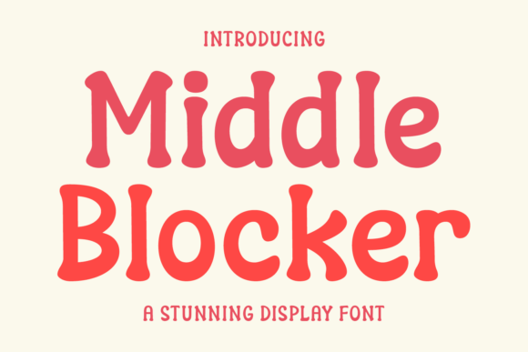 Command Attention with Middle Blocker Font