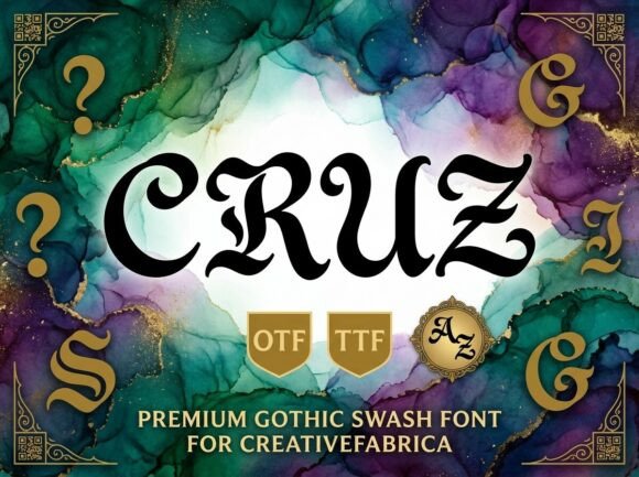 Cruz: Commanding Gothic Elegance for Modern Design