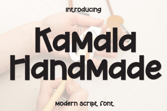 Discover the Charming Elegance of Kamala Handmade Font