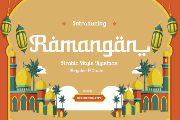 Discover the Elegance of Ramangan: A Premium Arabic-Style Display Font
