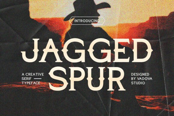 Discover the Rugged Charm of Jagged Spur Font
