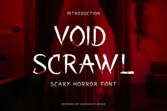 Elevate Your Designs with Void Scrawl: A Chilling Horror Font