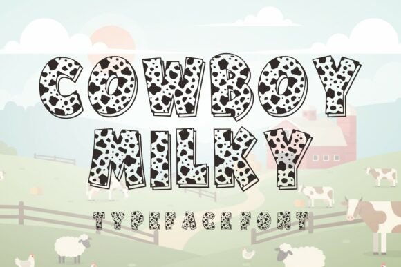 Embrace the Rustic Charm with Cowboy Milky Font