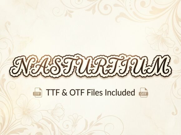 Ethereal Charm of Nasturtium Font