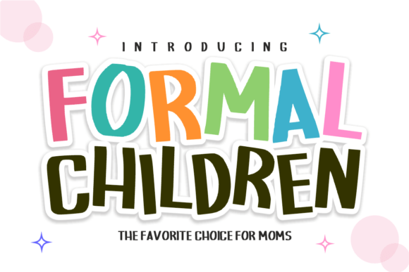 Formal Children: A Clean and Bold Font for Creative Projects