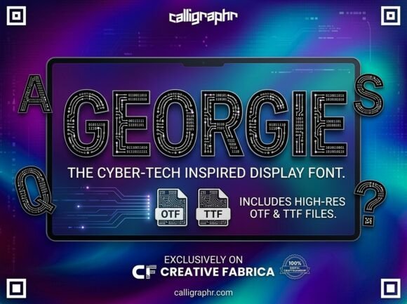 Georgie: The Futuristic Font for Tech-Driven Brands