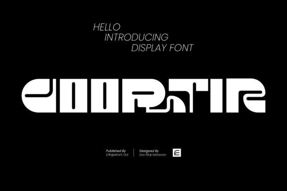 Goortir: A Futuristic Display Typeface for Modern Design