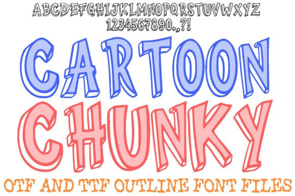 Inject Some Serious Fun into Your Creative Projects with the Cartoon Chunky Font