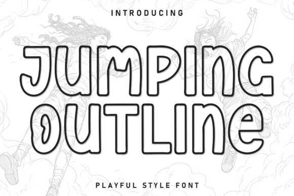 Jumping Outline: A Font That Dances with Charm