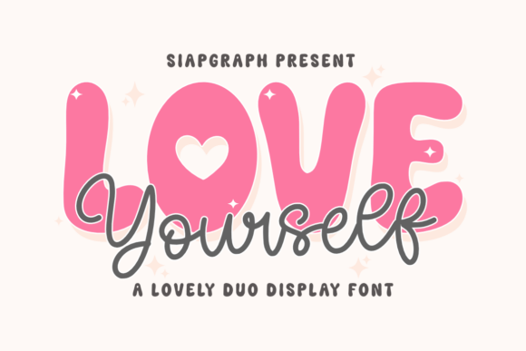 Love Yourself Duo: A Charming Font for Creative Minds