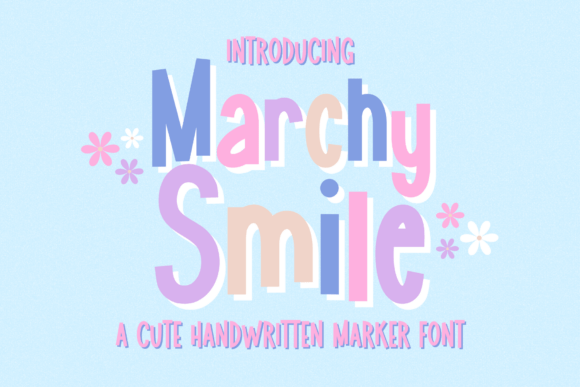 Marchy Smile: A Joyful Handwritten Marker Font for Creative Projects