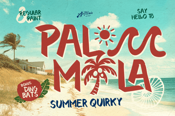Meet Palmila: A Playful Summer Display Font for Tropical Vibes