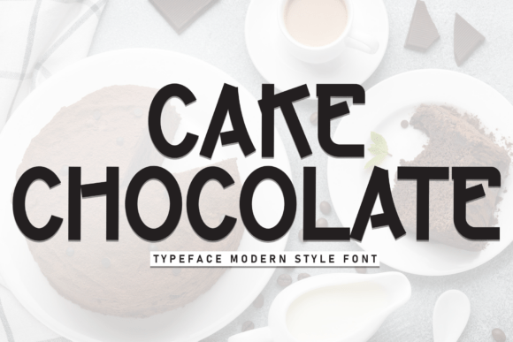 Savor the Bold Flavor of Cake Chocolate Font
