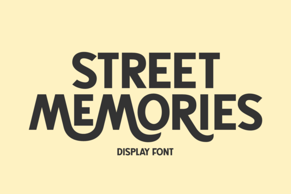 Street Memories: A Versatile Font for Modern Design