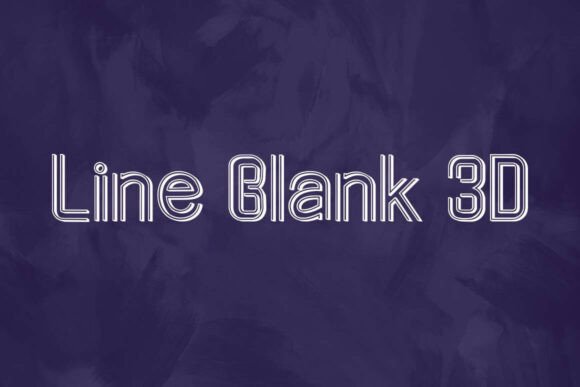 Transform Your Typography with Line Blank 3D