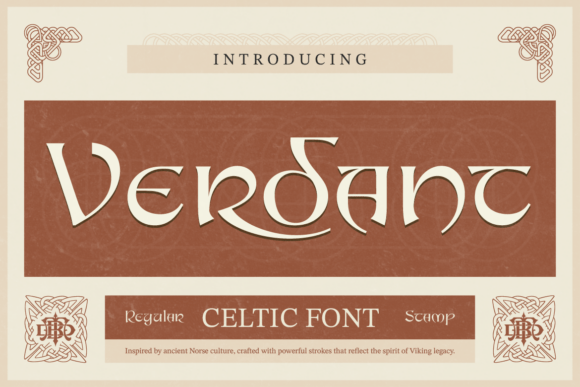 Verdant: A Celtic-Inspired Display Font with Mythical Charm
